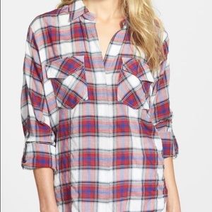 Sam Edelman Plaid Shirt-Worn Twice